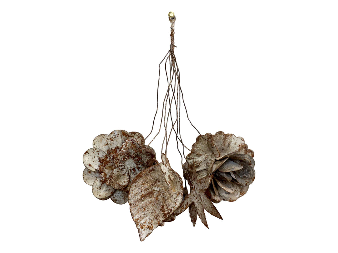 Decorative Hanging Metal Flowers