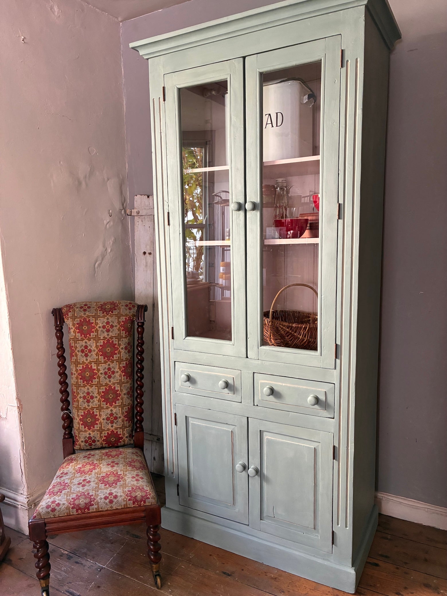 Duck Egg Blue Glazed Kitchen Dresser