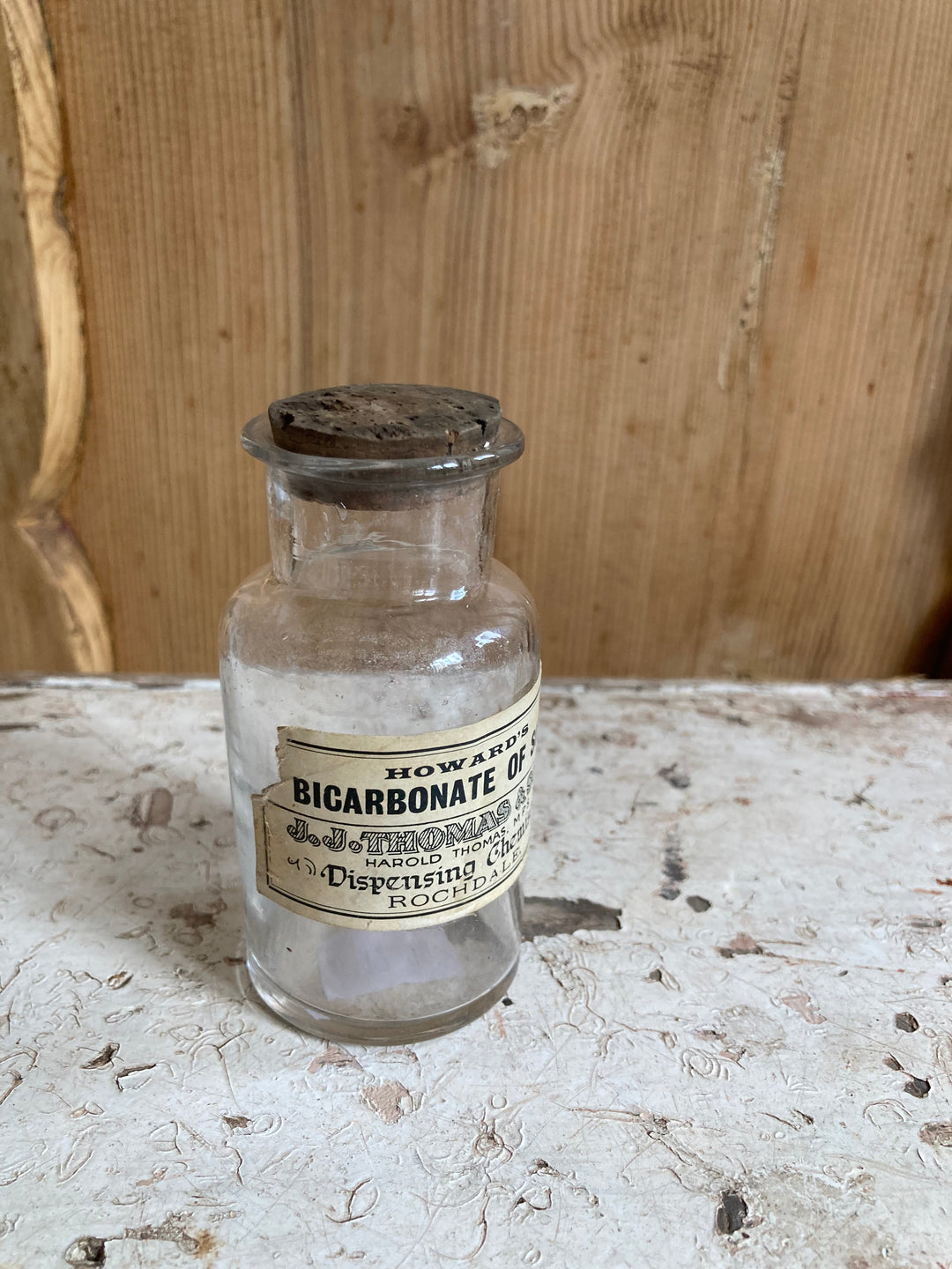 Bicarbonate of Soda Vintage chemist bottle