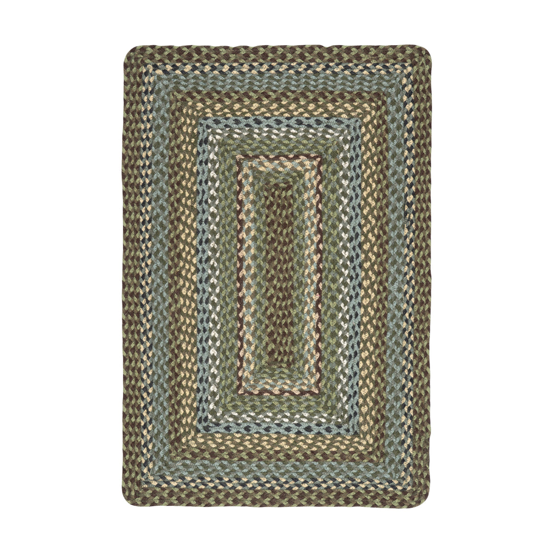 Hedgerow Rectangle Organic Jute Braided Rug for sale at Source for the Goose, devon