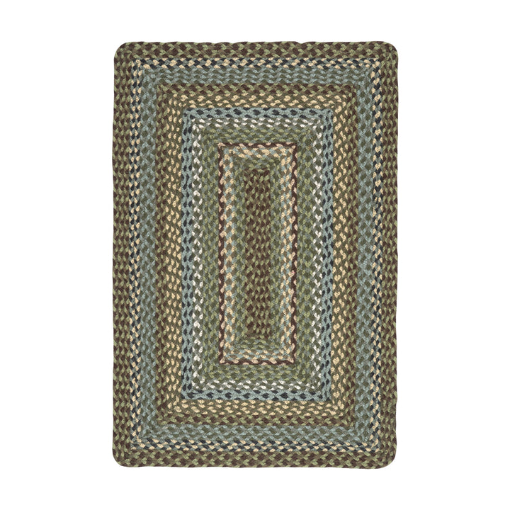 Hedgerow Rectangle Organic Jute Braided Rug for sale at Source for the Goose, devon