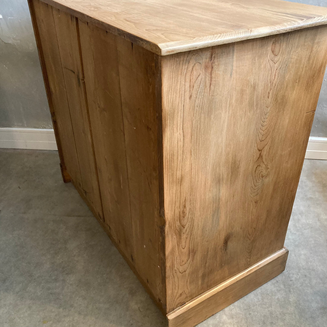 vintage pine chest of drawers on original plinth