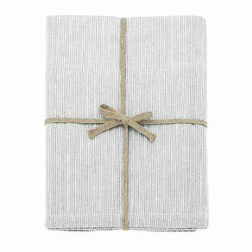 Waltons County Ticking Suffolk Grey Tablecloth