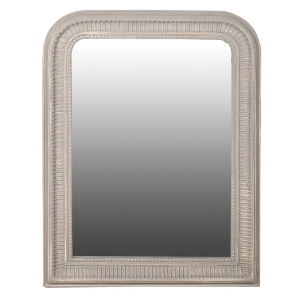 grey Gustavian mirror for sale at Source for the Goose, Devon, UK