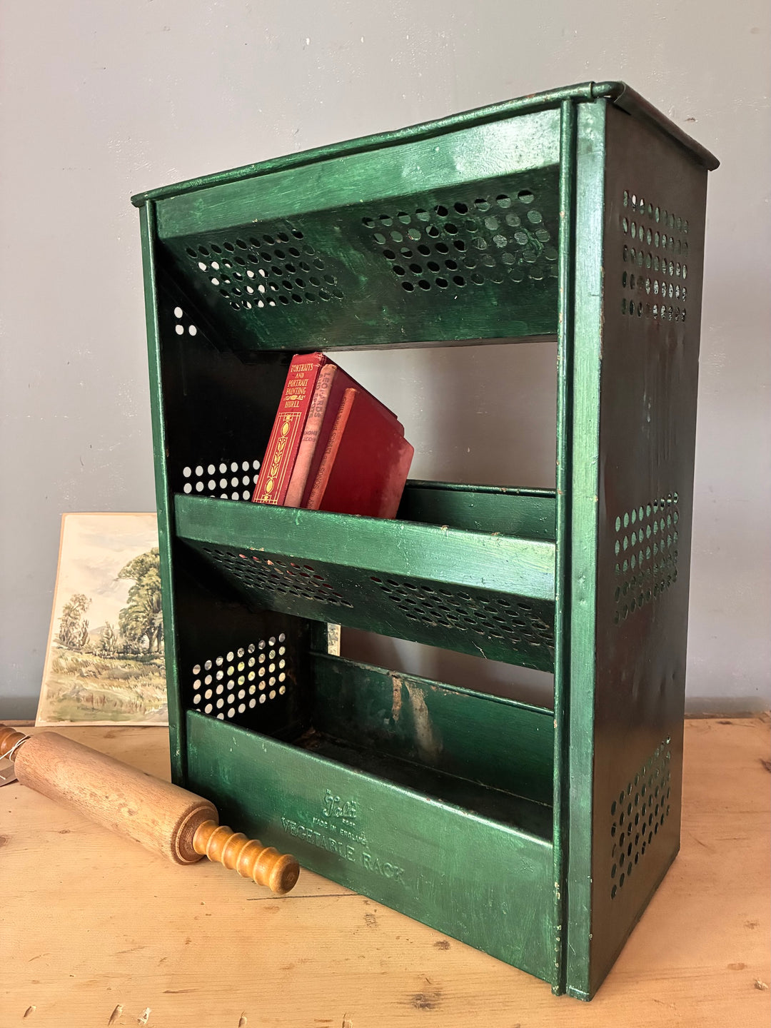 1950s Green Tala Vegetable Rack