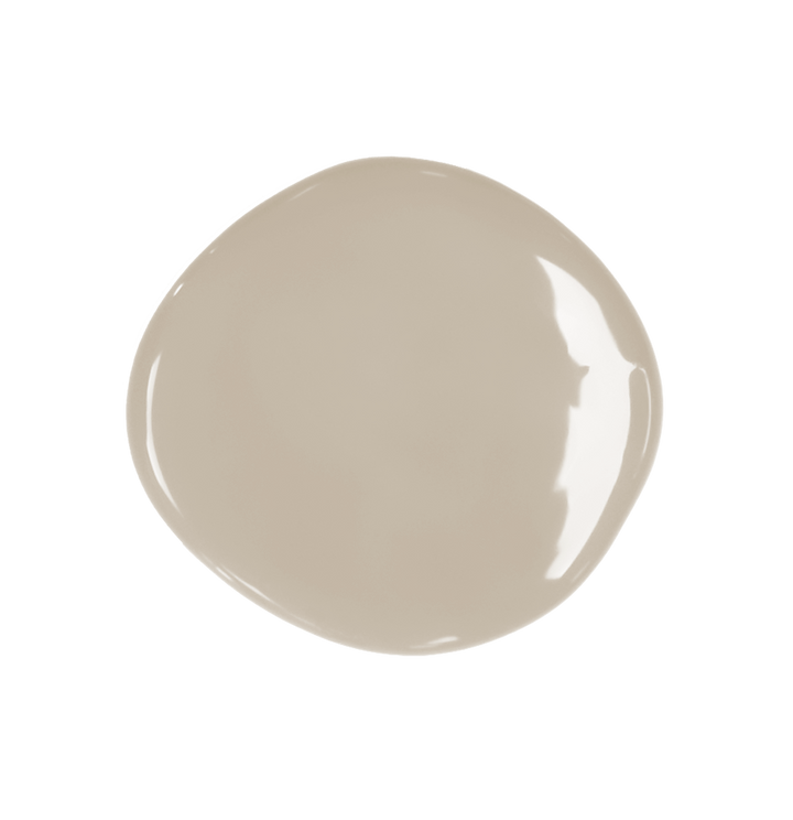 1L Canvas Chalk Paint in a putty-toned color round swatch from Source for the Goose, Devon.