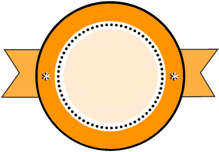 Adding Botanical Detail – Chalk Paint Workshop with Lily Faith | 11 March decorative label in orange with a blank center.