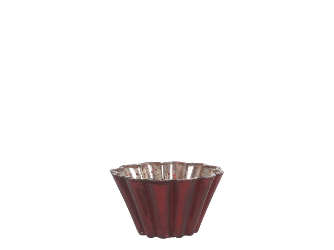 Vintage Style Antique Red Tea Light Holder for sale at Source for the Goose, Devon