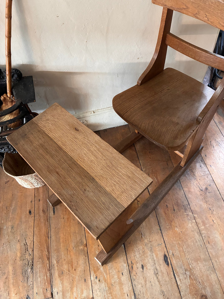 Antique Victorian School Desk and Seat