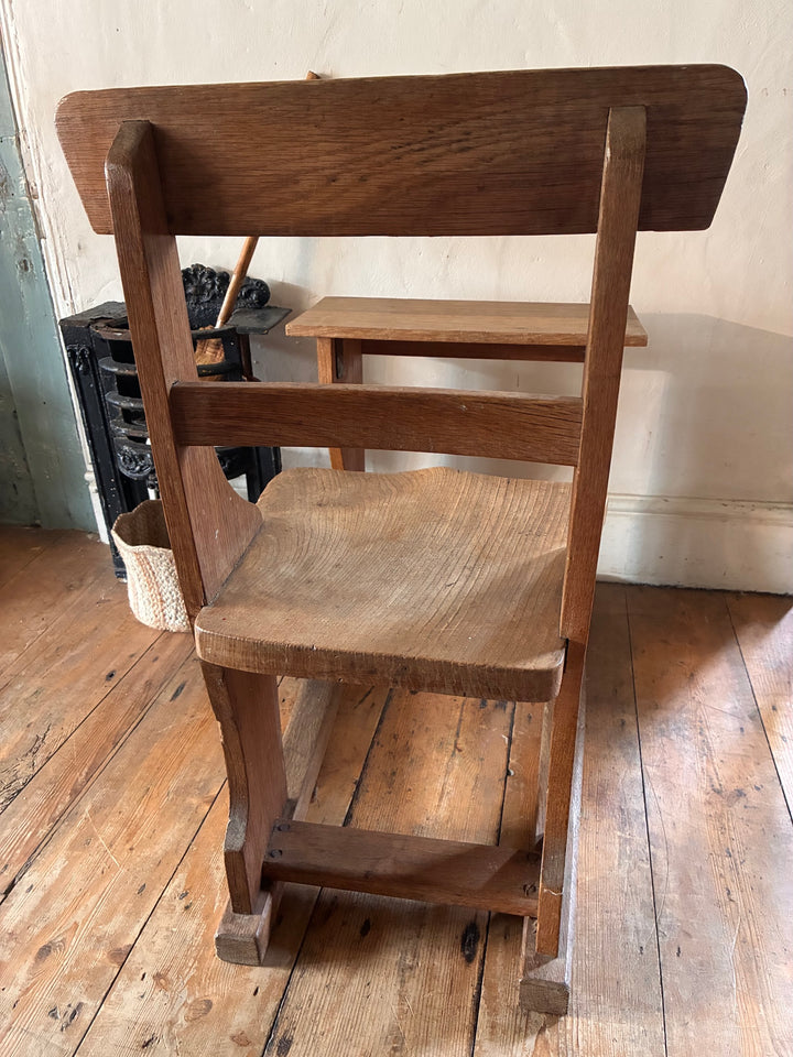 Antique Victorian School Desk and Seat