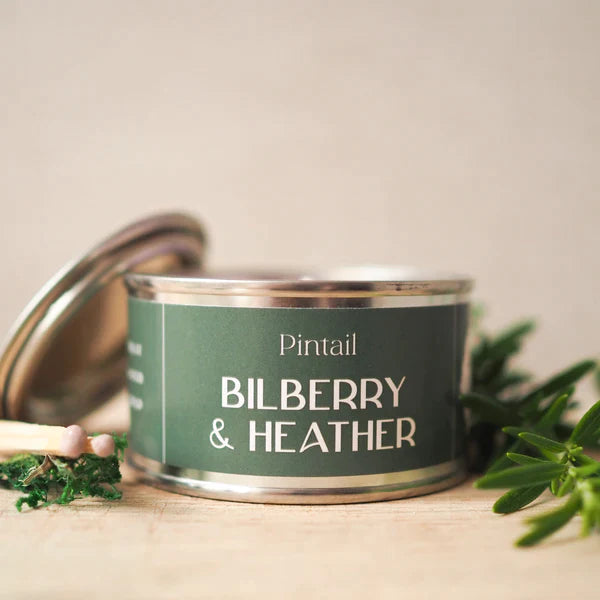 Bilberry & Heather Paint Pot Candle by Pintail for sale at Source for the Goose 