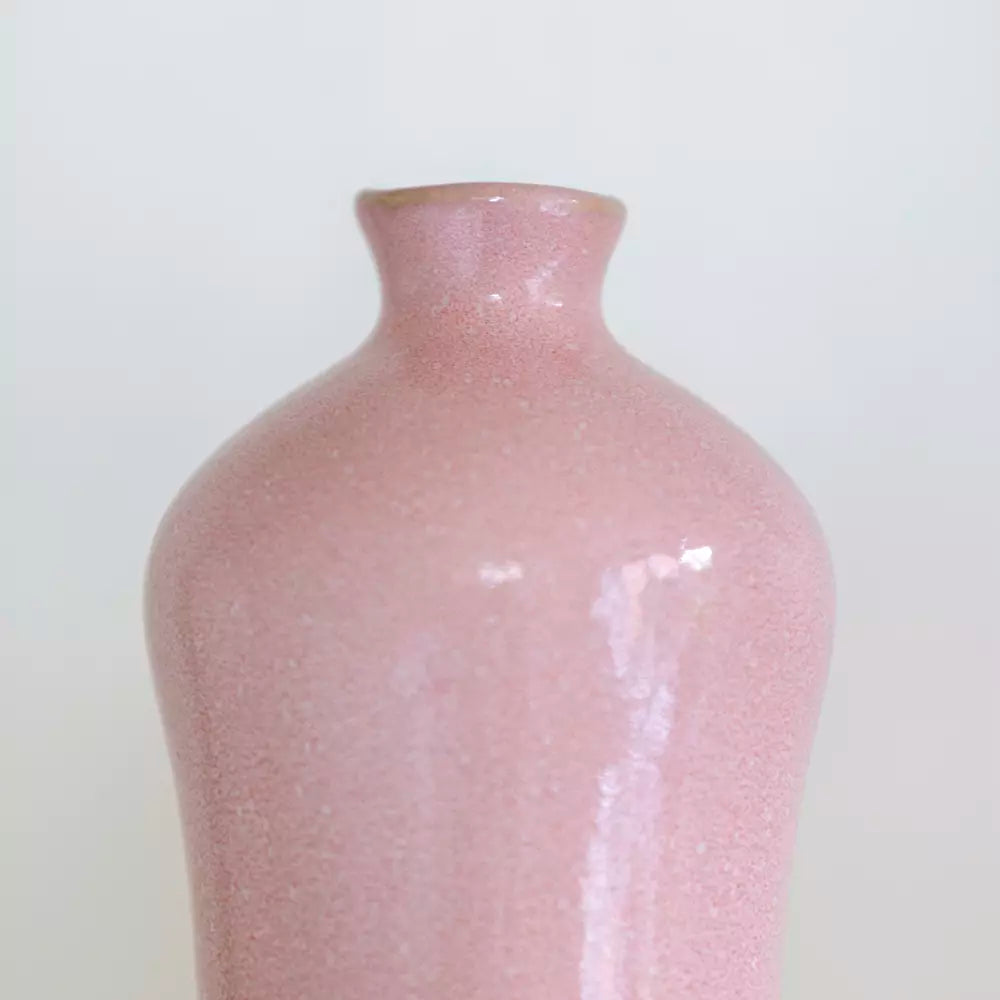 Small Blush Pink Bud Vase showcasing its elegant design from Source for the Goose Devon.