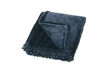 Cashmere Touch Soft Throw in Slate Blue for sale at Source for the Goose 