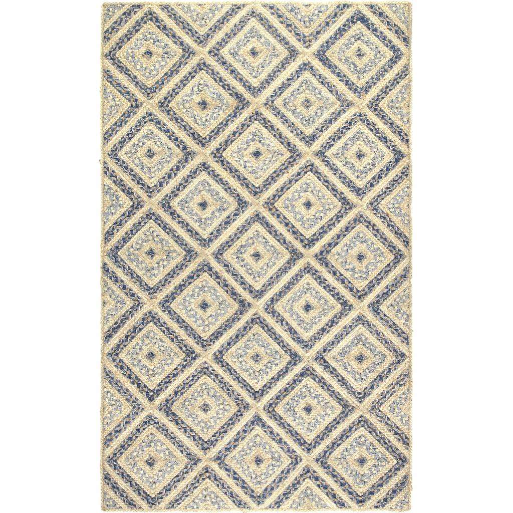 Denim and Jute Rug by the Braided Rug Company for sale at Source for the Goose, Devon