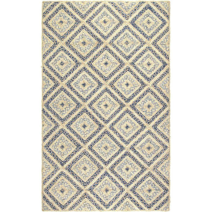 Denim and Jute Rug by the Braided Rug Company for sale at Source for the Goose, Devon