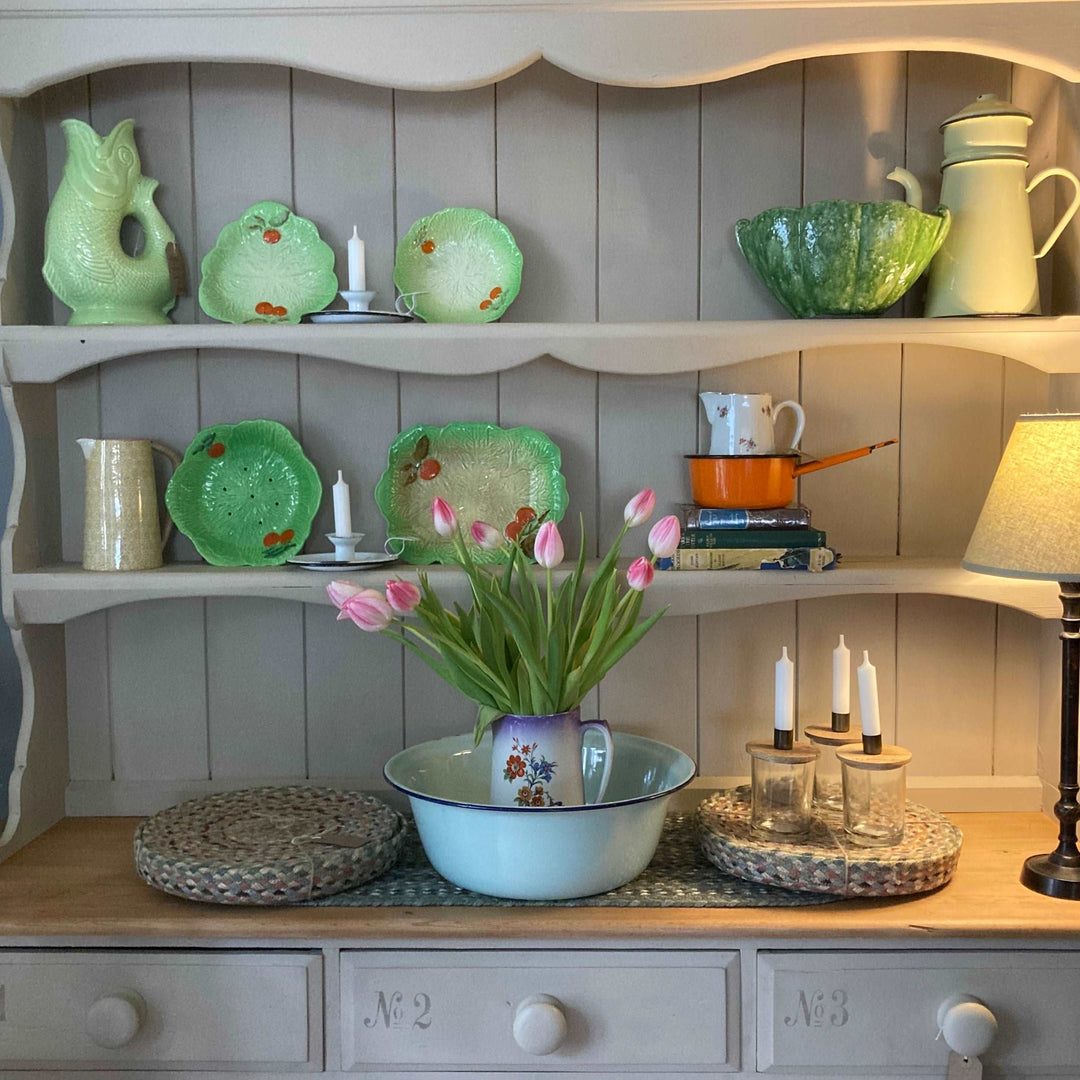 display of vintagenalia including Beswick and Carltonware at Source for the Goose, Devon