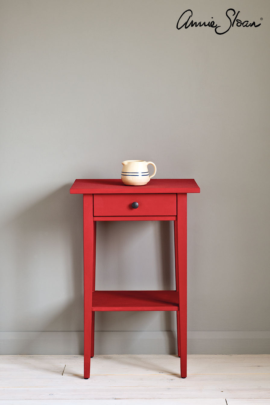 small table painted in Annie Sloan Emperors Silk Chalk Paint