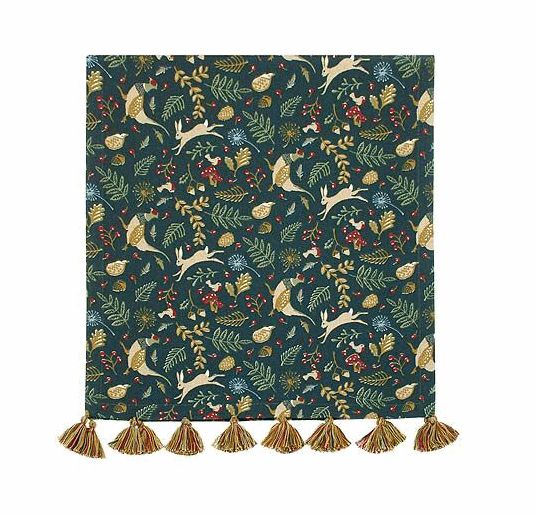 Waltons of Yorkshire Enchanted Forest design table runner at Source for the Goose,Devon