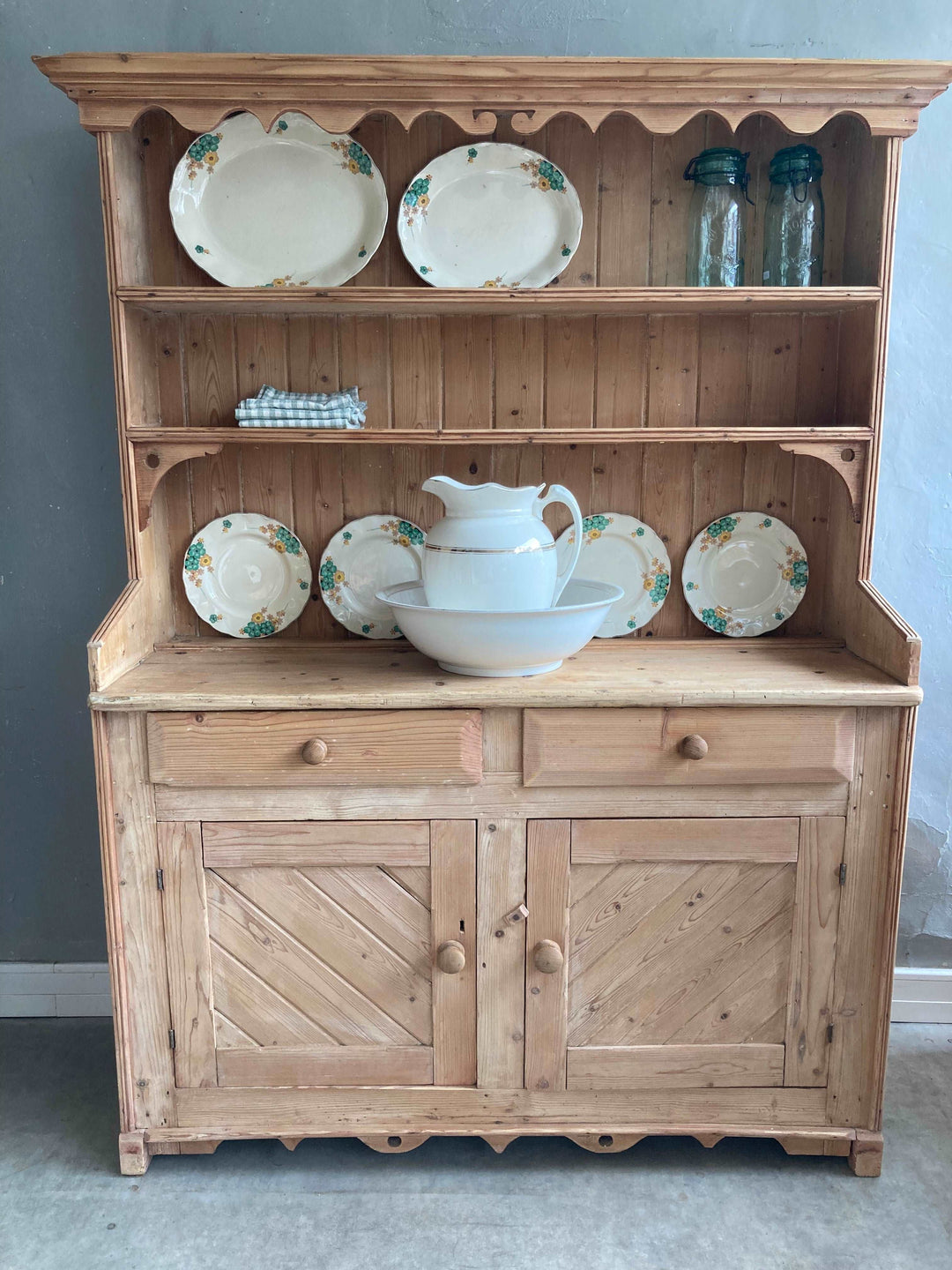 Small European Pine Dresser for sale at Source for the Goose, Devon
