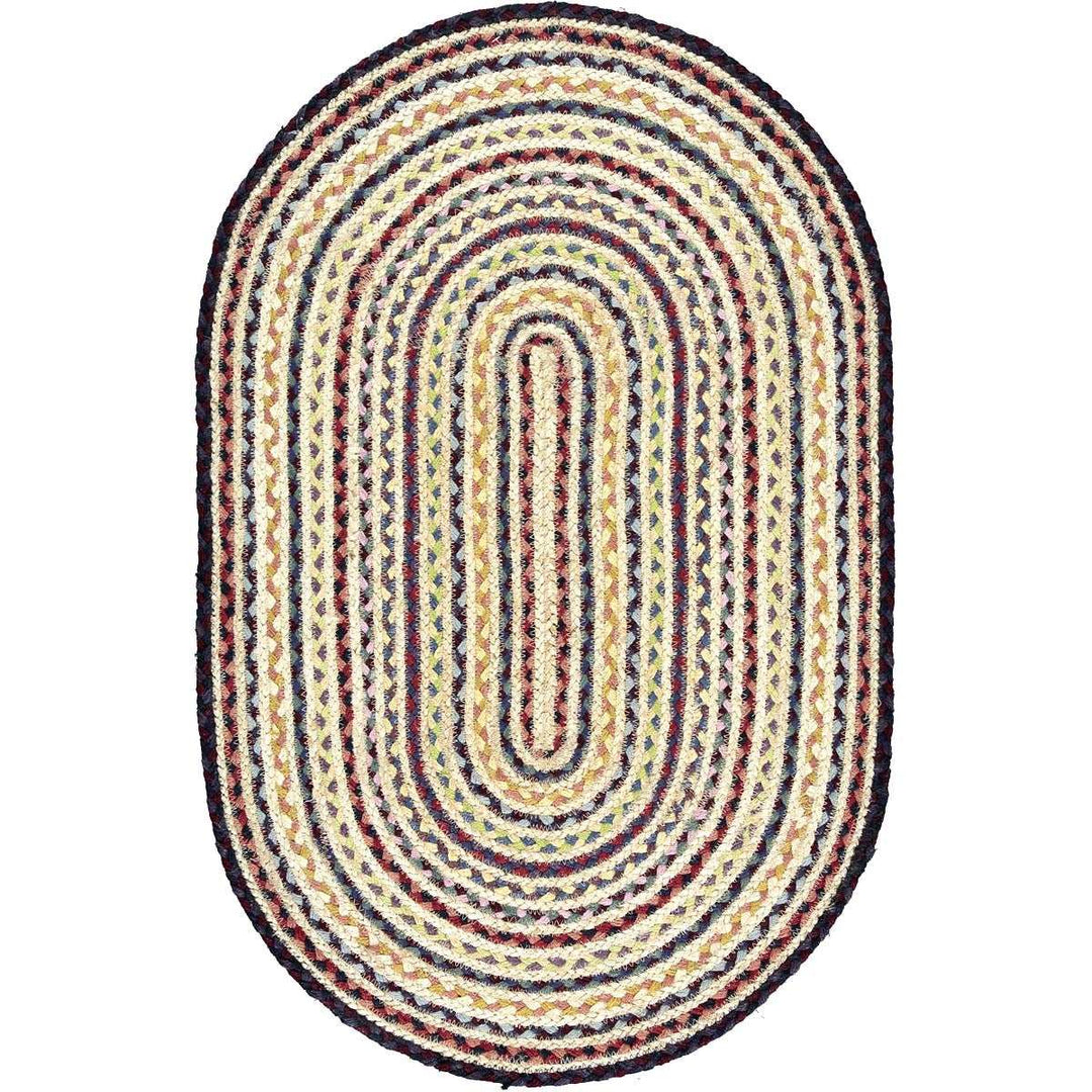 Fairisle Organic Oval Jute Rug 61cm x 92cm