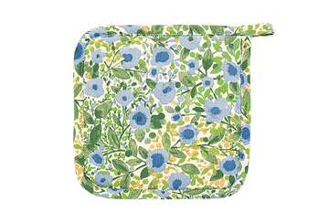 Fleur Blue and Green Floral Pot Holder for sale at Source for the Goose, Devon