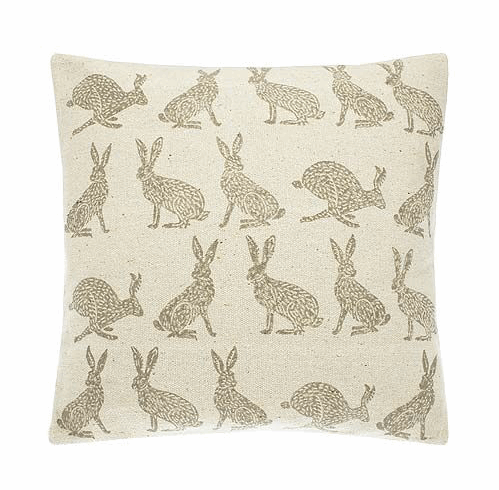Waltons of Yorkshire Forest Hare Cushion at Source for the Goose, Devon