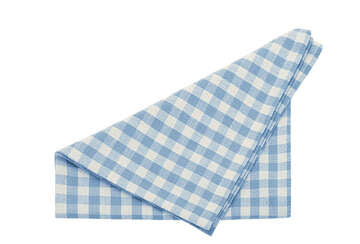 Cornflower Blue Gingham Napkin Set by Source for the Goose, Devon, showcasing a classic blue and white check pattern.