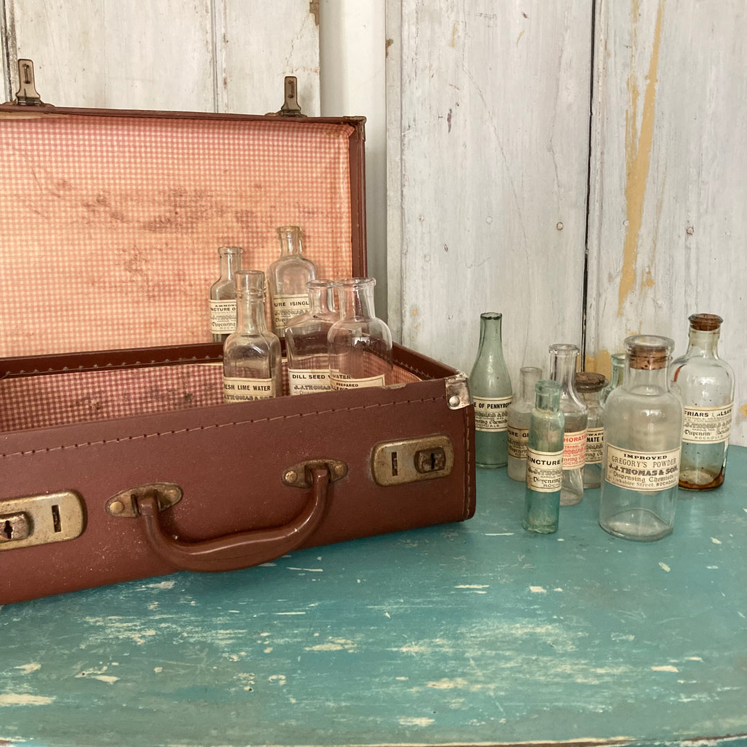 selection of dispensing chemist bottles