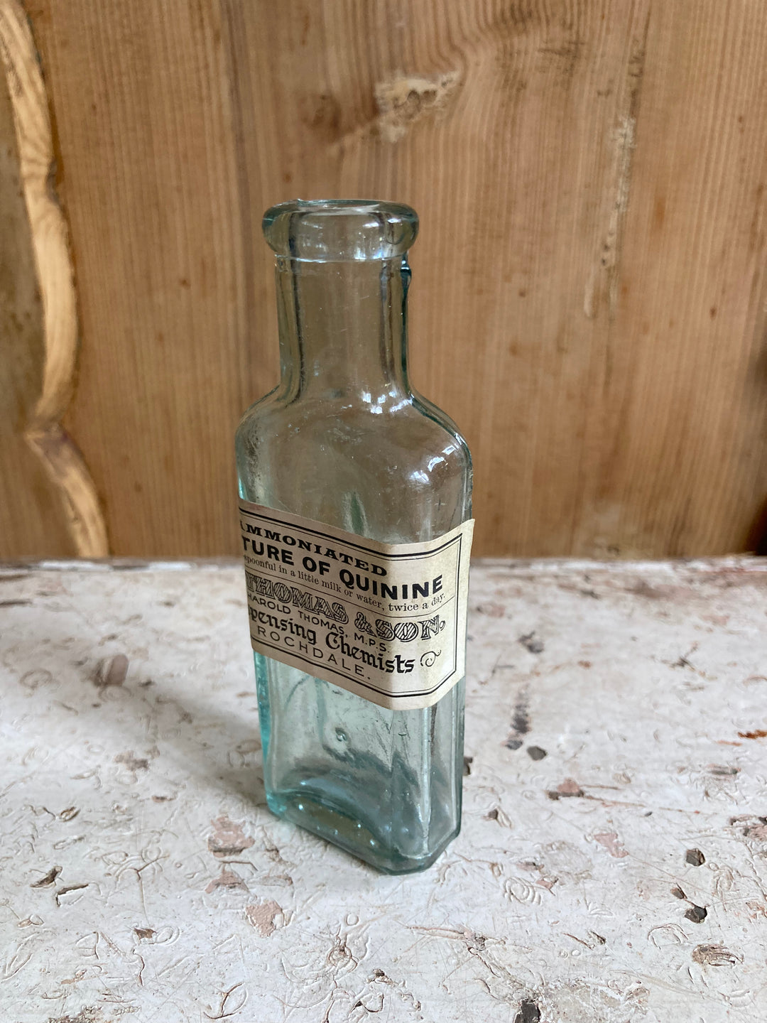 Tincture of Quinine vintage bottle