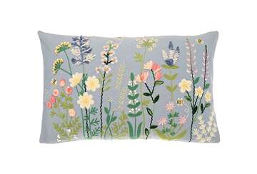 Rectangular Meadow Flower Cushion for sale at Source for the Goose, Devon