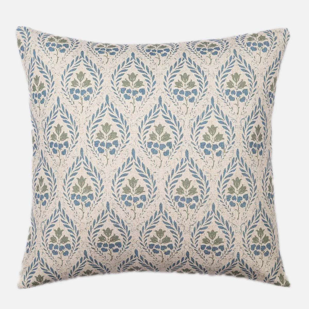 Blue and Olive Monisha Cushion for sale at Source for the Goose, Devon