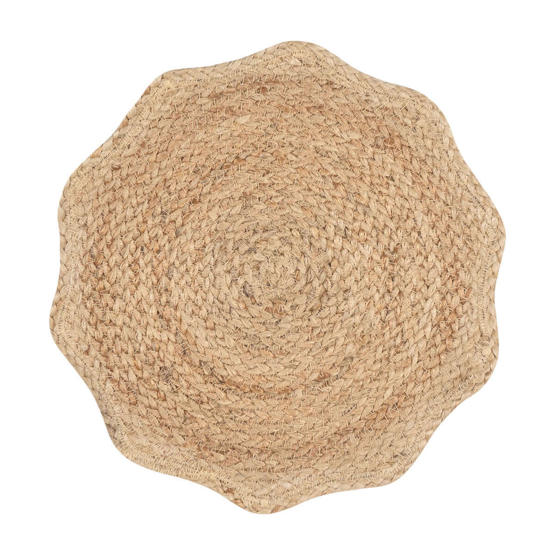 Natural Tulip Jute Placemat for sale at Source for the Goose, Devon