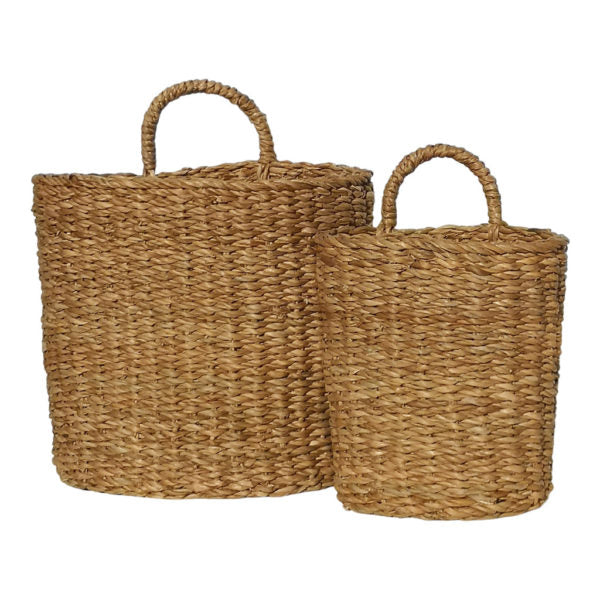 Natural Jute Wall Basket in two sizes for sale at Source for the Goose 