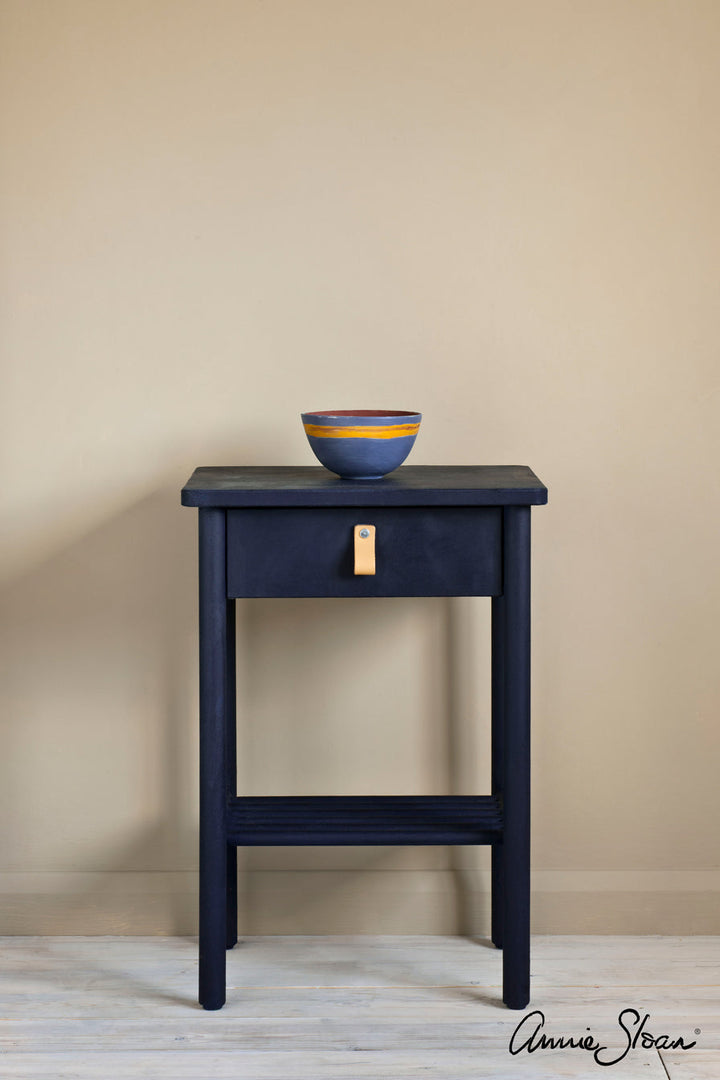 Occasional table painted in Annie Sloan Oxford Navy Chalk Paint