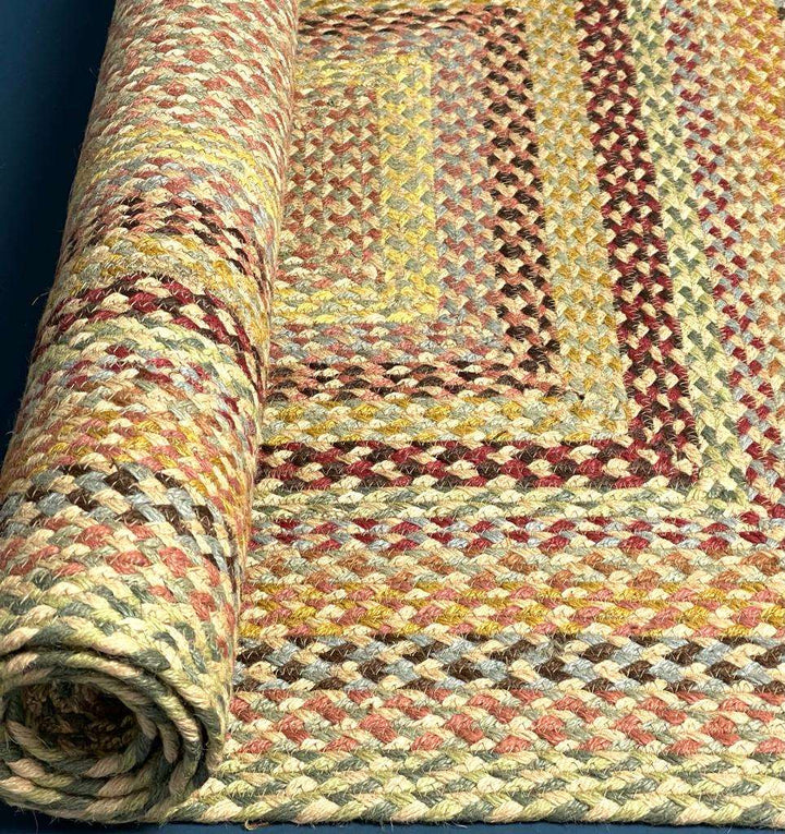 Pampas Rectangle Jute Braided Rug from the Braided Rug Company