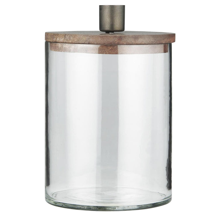 Rustic Glass Jar Candleholder for sale at Source for the Goose 