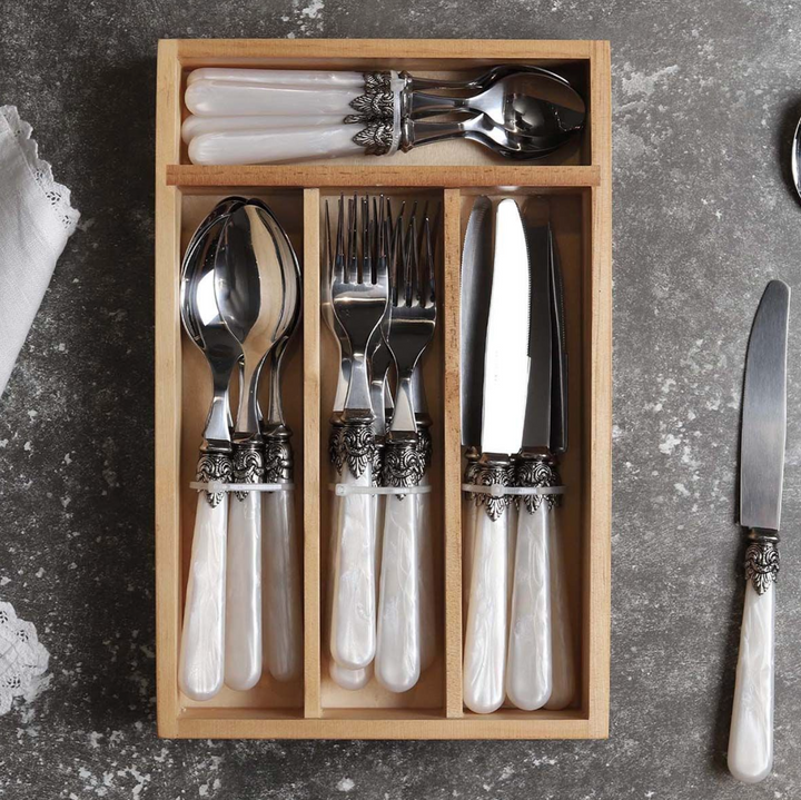 Pearl Handle Cutlery Set for sale at Source for the Goose 
