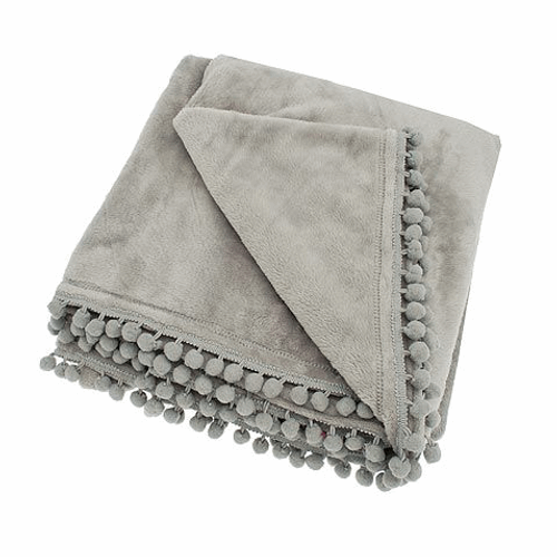 Waltons Cashmere Touch Light Grey Throw