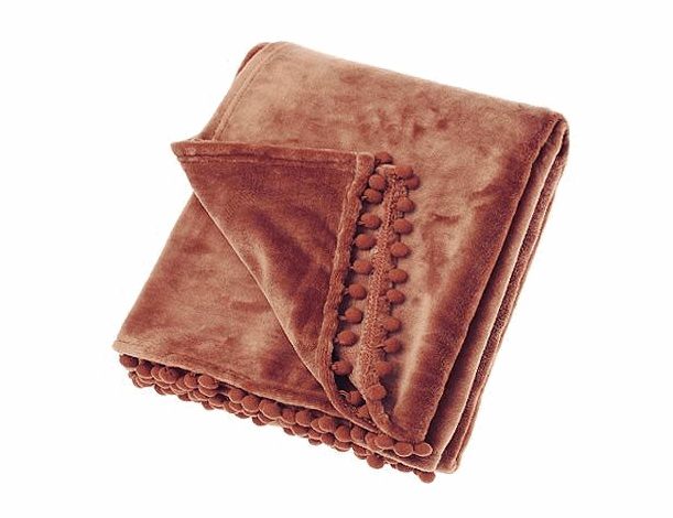 Cashmere Touch Soft Throw in Nutmeg by Waltons of Yorkshire