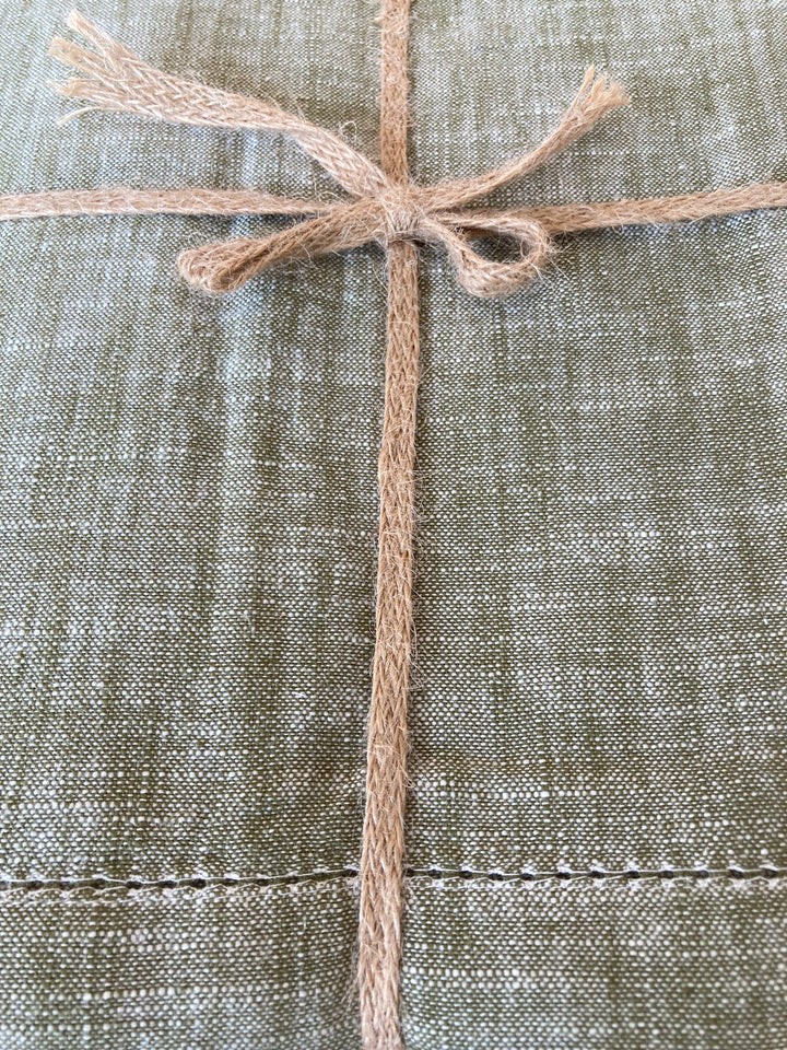 Waltons of Yorkshire Olive Green Tablecloth 130 x 280cm