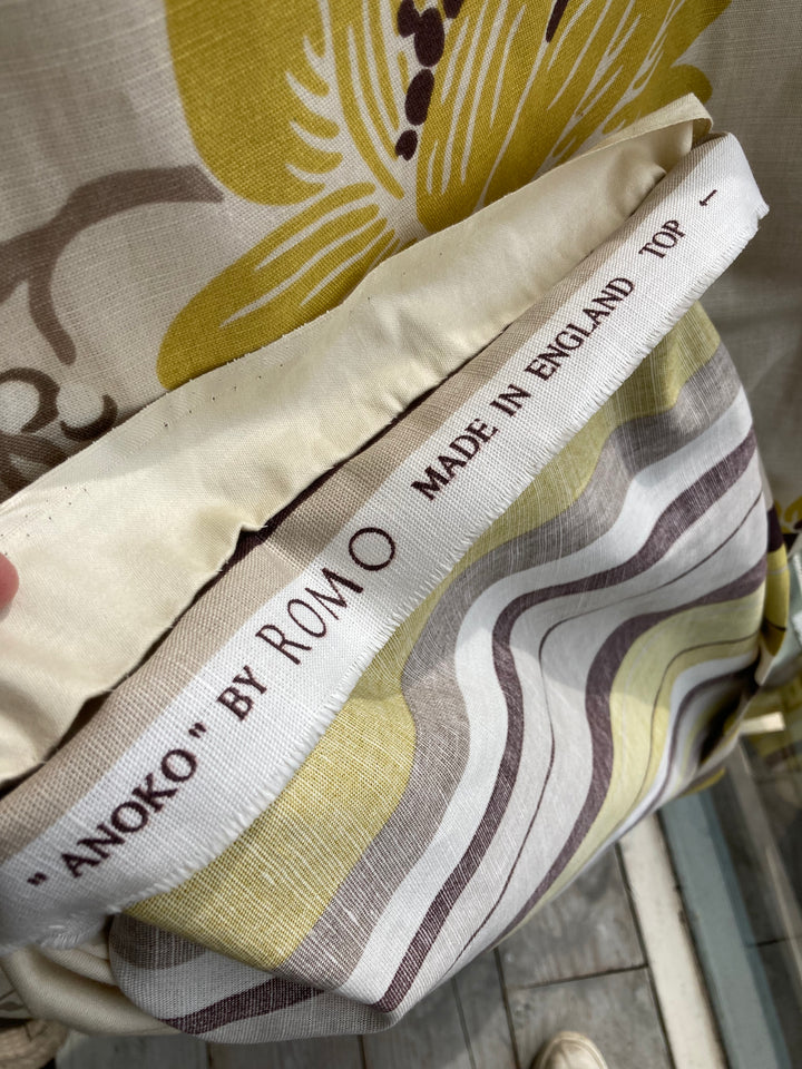 curtains made from Anoko by Romo Fabric