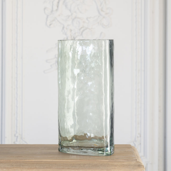 Green Dappled Glass Vase by Grand Illusions