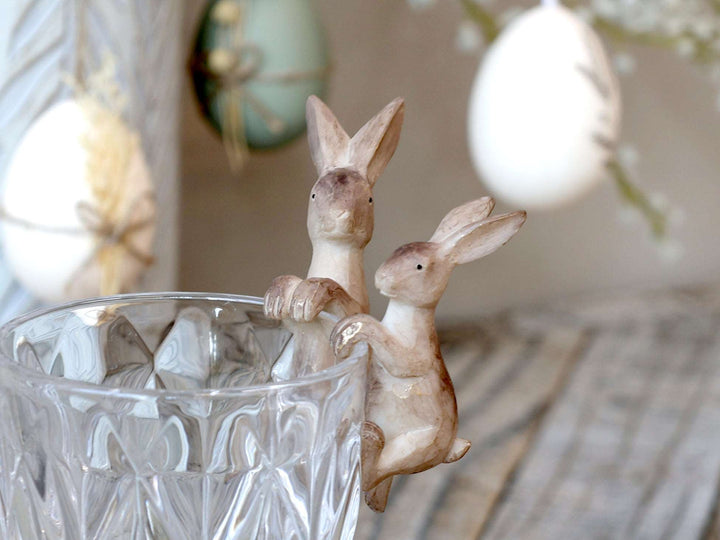 decorative hanging hare for plant pots or glasses by Chic Antique