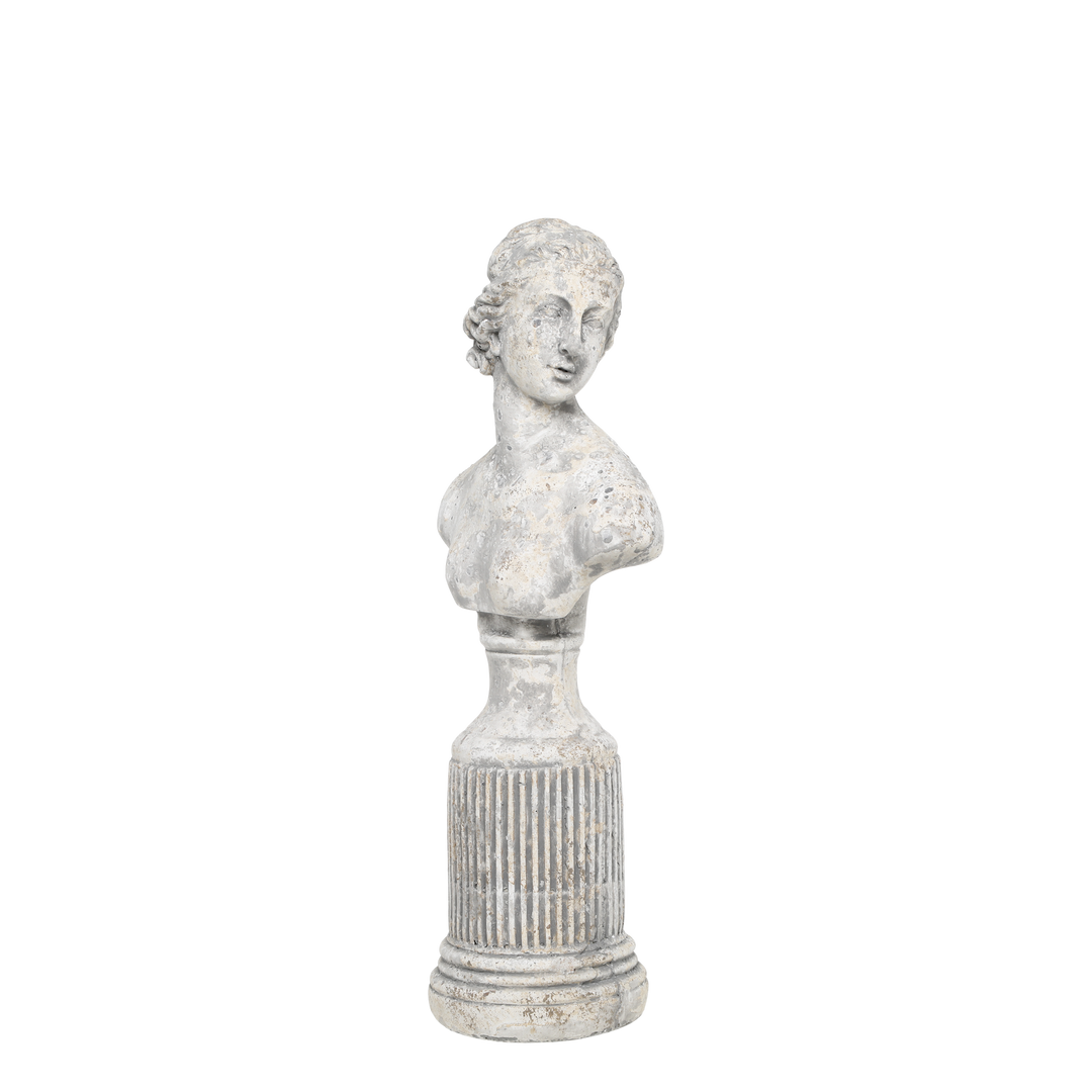 Classical Female Decorative Bust by Source for the Goose, vintage style torso adding elegance to any decor.
