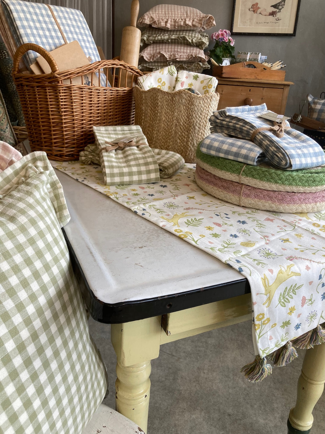 Hares and Meadow Table Runner