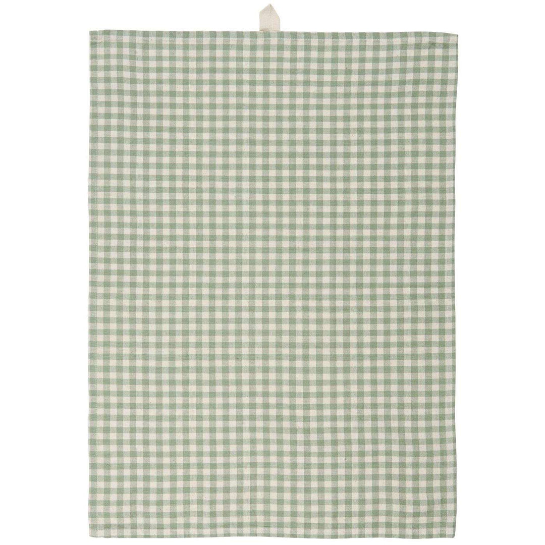 Green Gingham Tea Towel