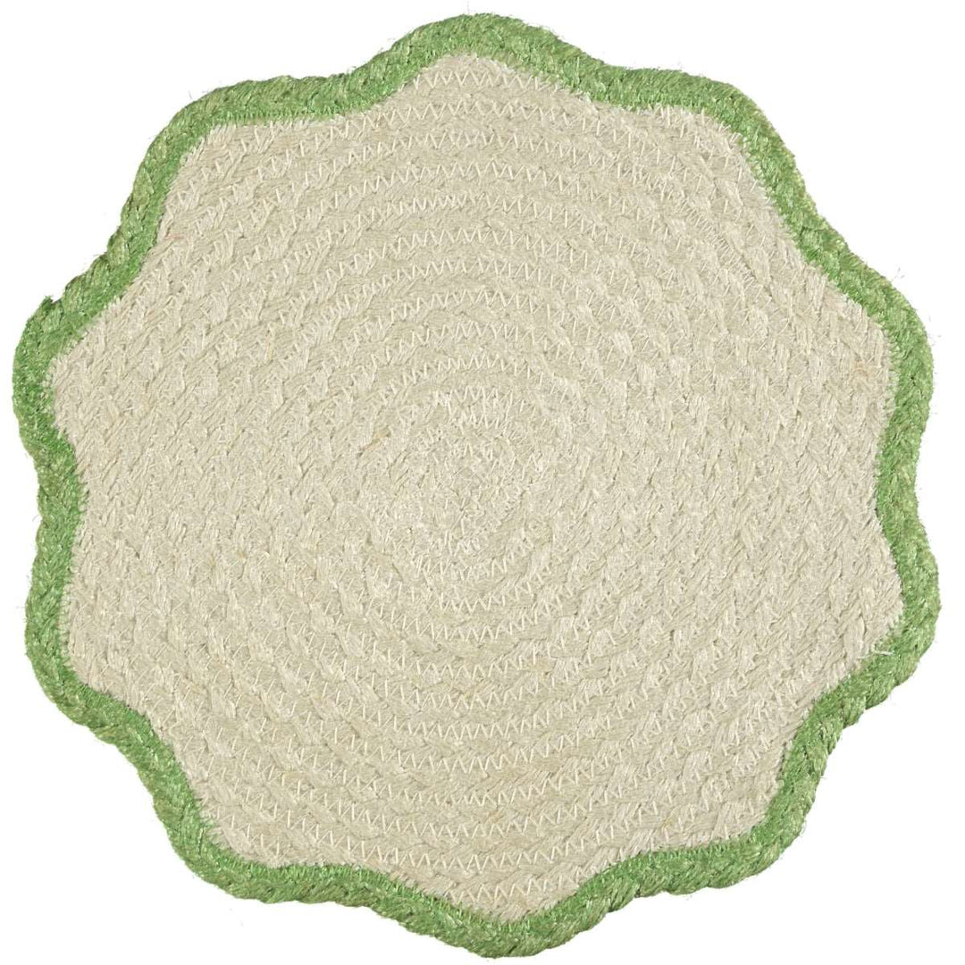 Green Tulip Jute Placemat - Set of Six for sale at Source for the Goose, Devon