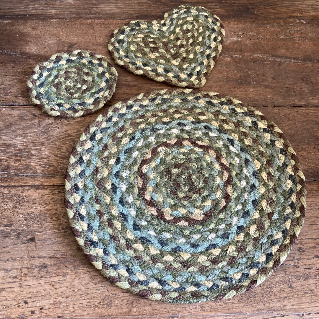 Six Hedgerow Braided Placemats in a Basket 30cm