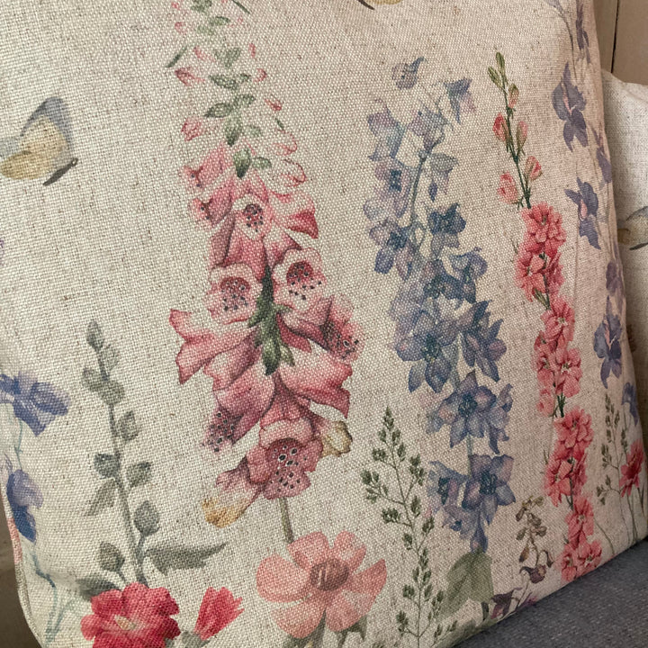 floral design cushion