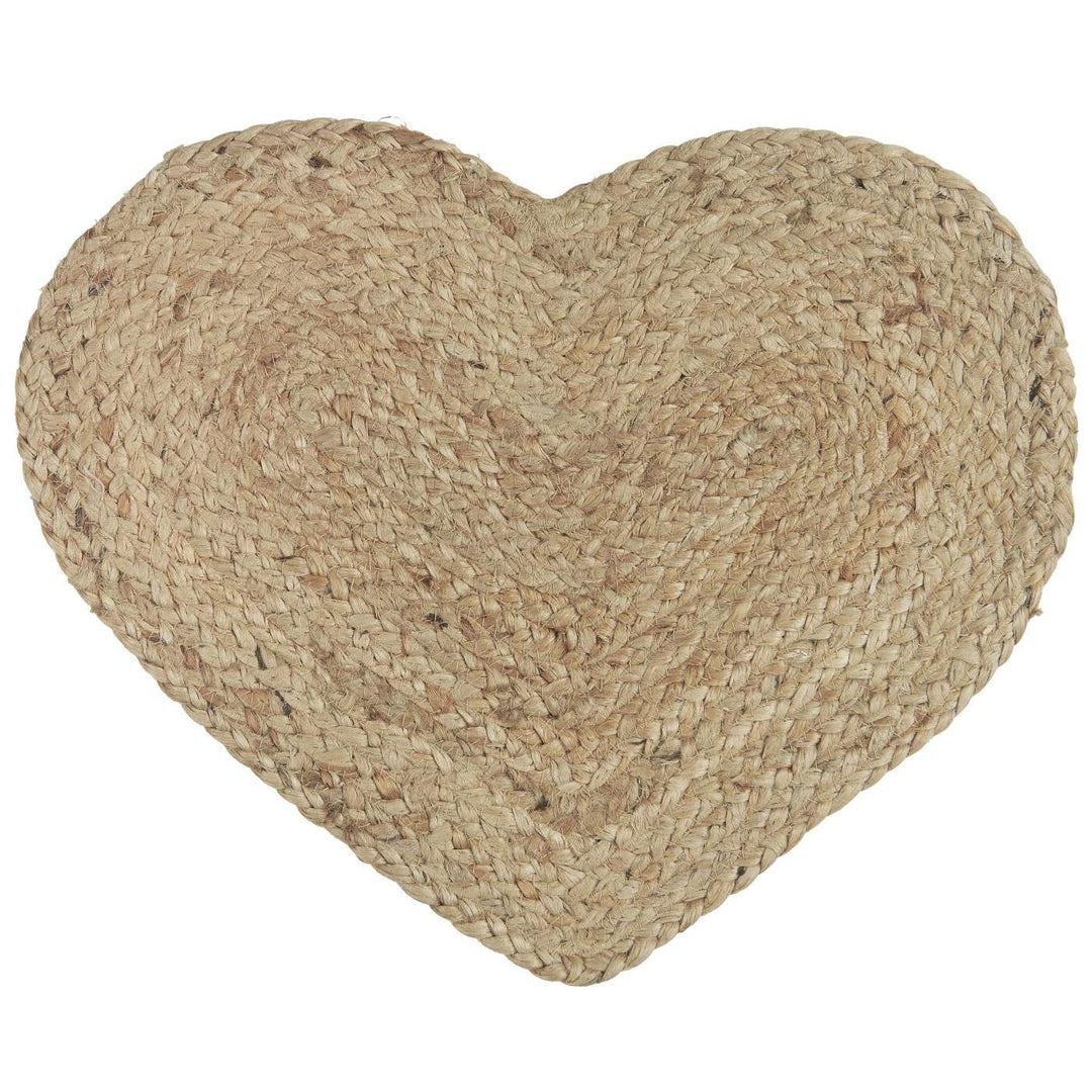 Jute Heart Placemat for sale at Source for the Goose 